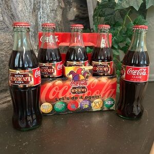 Super Bowl XXXVI Jan 27, 2002 6pack Coca Cola bottles